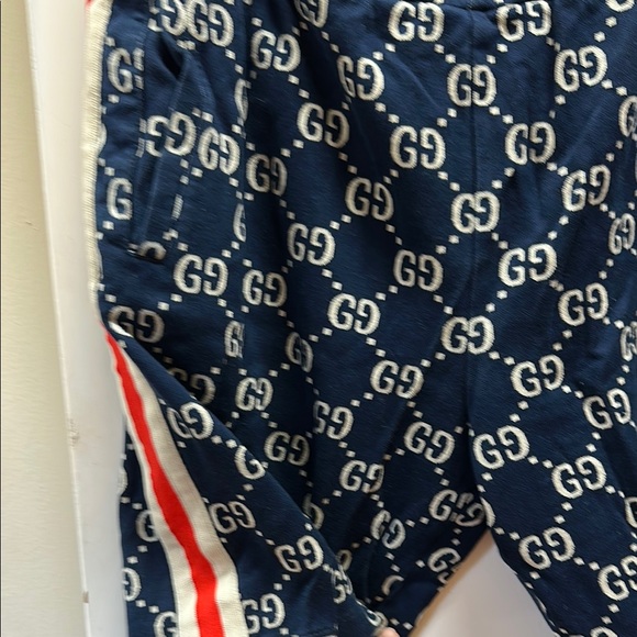Gucci Dark Blue GG Patterned Shorts med- large - Picture 10 of 13